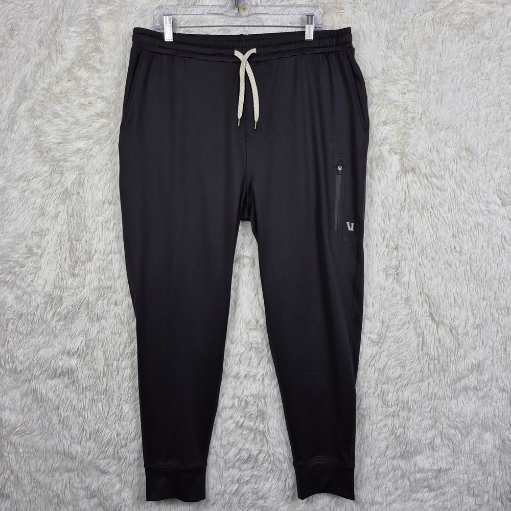 Vuori‎ Mens Sunday Performance Joggers Black XL V416 Tapered Sweatpants